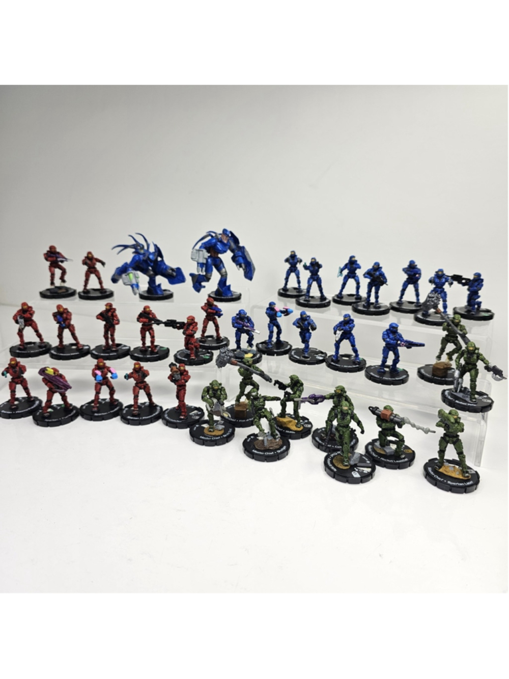 Halo ActionClix Miniatures Lot 37 pcs WizKids 2007 Spartans Master Chief Hunter